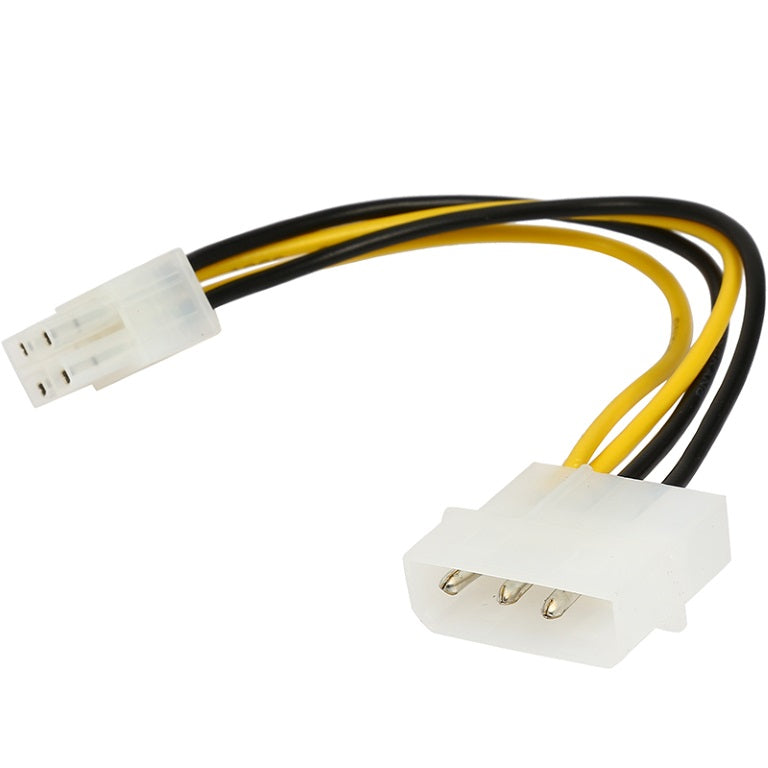ASTROTEK Internal Power Molex Cable 20cm - 4 pins to 8 pins ATX EPS 12V Motherboard Power Supply Adapter Converter - SuperSaverAU - view 1