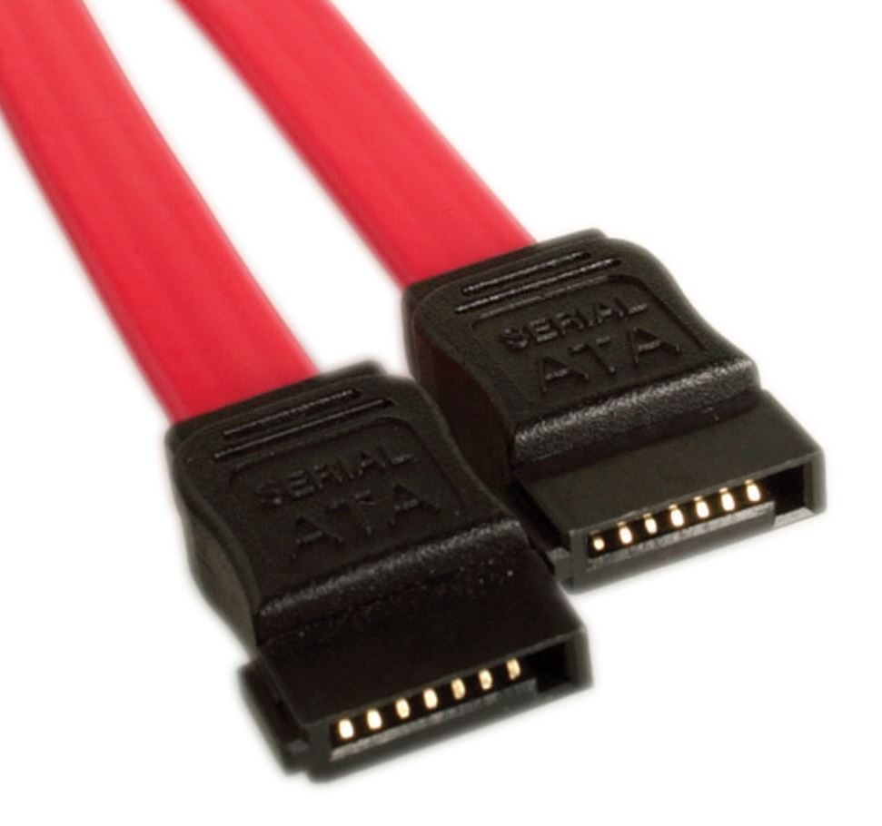 ASTROTEK Serial ATA SATA 2 Data Cable 50cm 7 pins to 7 pins Straight 26AWG Red CB8W-FC-5031 CB8W-FC-5075 - SuperSaverAU - view 1