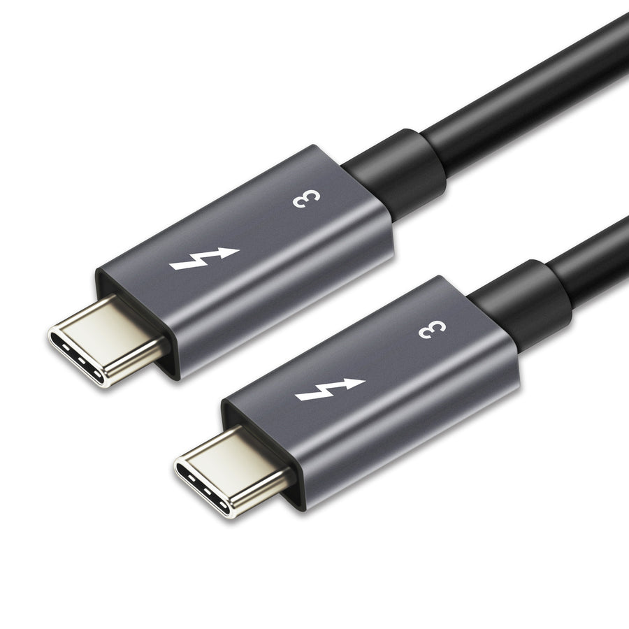 ASTROTEK Thunderbolt 3 USB Type-C to USB Type-C 3.1 Adapter Charger Cable 0.7m - Male to Male with Mini Coax wire support 40Gbps passive chipset - SuperSaverAU - view 1