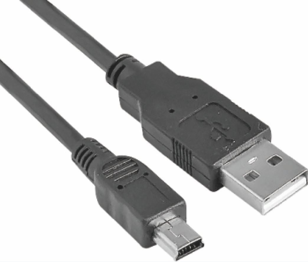 ASTROTEK USB 2.0 Cable 1m - Type A Male to Mini B 5 pins Male Black Colour RoHS - SuperSaverAU - view 1