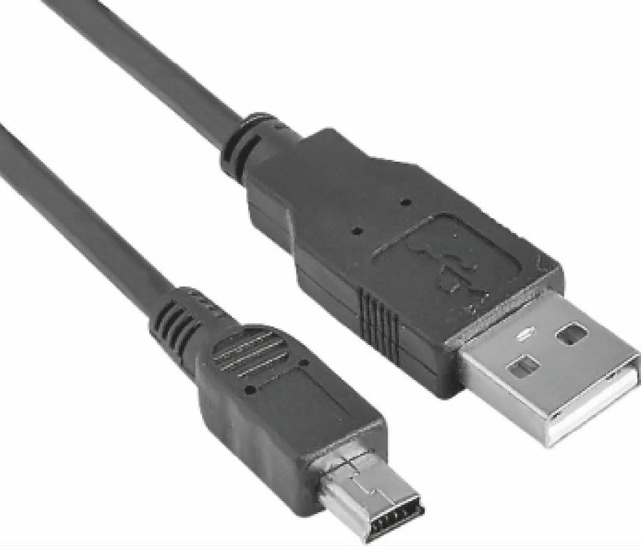 ASTROTEK USB 2.0 Cable 1m - Type A Male to Mini B 5 pins Male Black Colour RoHS - SuperSaverAU - view 1