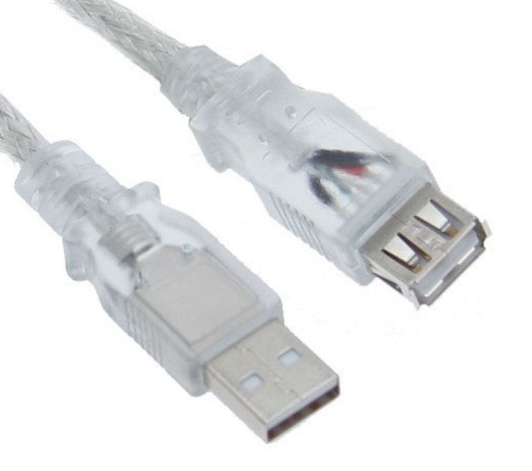ASTROTEK USB 2.0 Extension Cable 3m - Type A Male to Type A Female Transparent Colour RoHS CBAT-USB2-AA-5M - SuperSaverAU - view 1