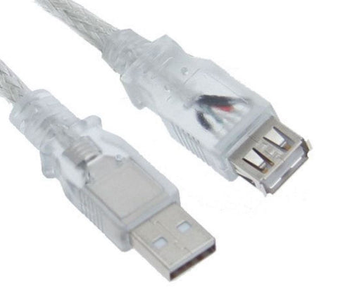 ASTROTEK USB 2.0 Extension Cable 3m - Type A Male to Type A Female Transparent Colour RoHS CBAT-USB2-AA-5M - SuperSaverAU - view 1