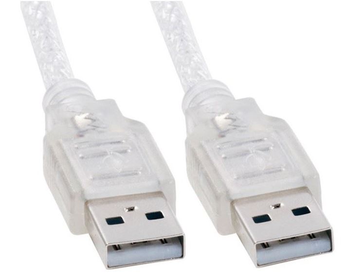 ASTROTEK USB 2.0 Cable 2m - Type A Male to Type A Male Transparent Colour RoHS CB8W-UC-2002AA - SuperSaverAU - view 1