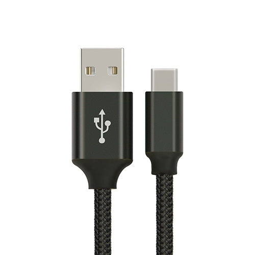 Astrotek 1m USB-C 3.1 Type-C Braided Data Sync Charger Cable Black Fast Charging Compatible Samsung LG MacBook - SuperSaverAU - view 1