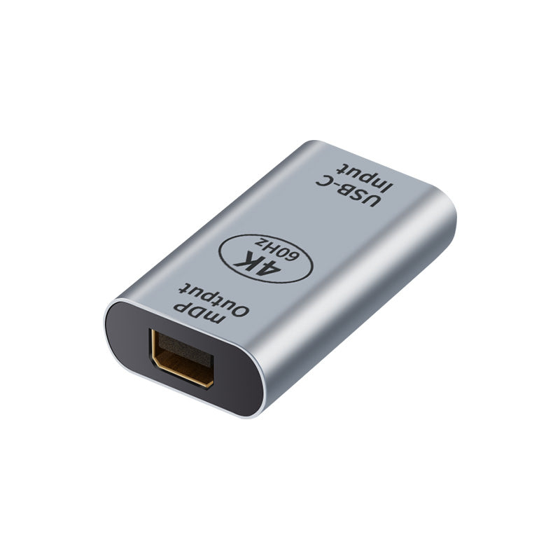 ASTROTEK USB-C to Mini DP DisplayPort Female to Female Adapter support 4K@60Hz Aluminum shell Gold plating for Windows Android Mac OS - SuperSaverAU - view 1