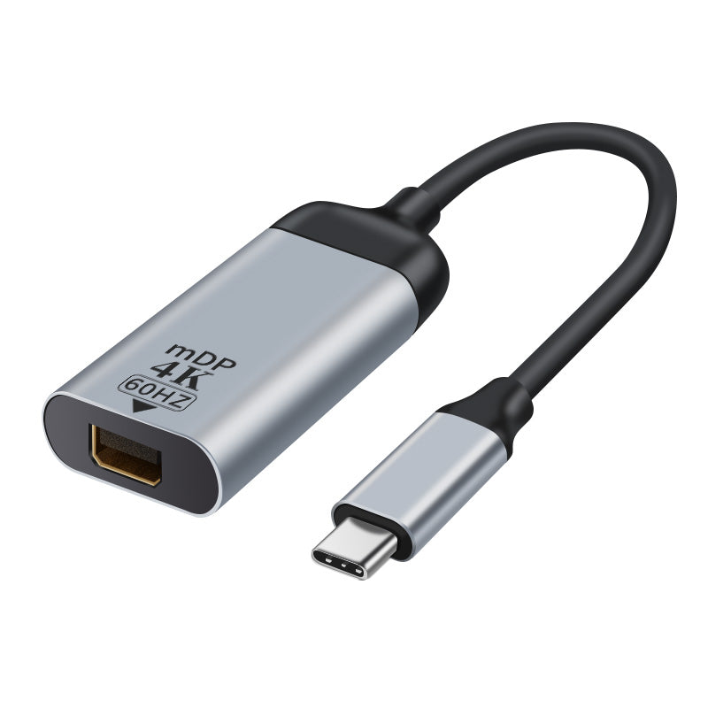 ASTROTEK USB-C to Mini DP DisplayPort Male to Female Adapter 15cm cable support 4K@60Hz Aluminum shell Gold plating for Windows Android Mac OS - SuperSaverAU - view 1