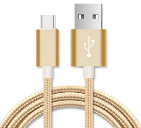ASTROTEK 2m Micro USB Data Sync Charger Cable Cord Gold Color for Samsung HTC Motorola Nokia Kndle Android Phone Tablet & Devices - SuperSaverAU - view 1