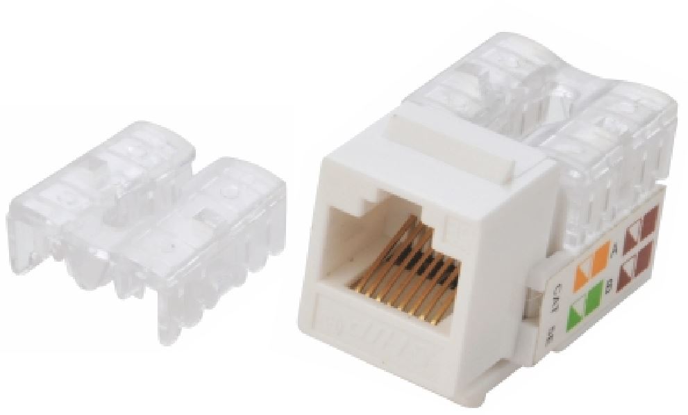 ASTROTEK CAT6 UTP Keystone Jack Socket Kit 10pcs Poly Bag White - SuperSaverAU - view 1