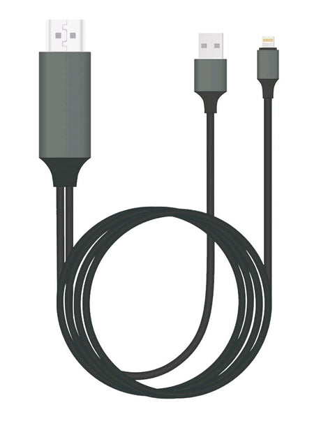 8WARE Generic Plug & Play Apple Compatible Pin to HDMI 2m Cable for iPhone & iPad - SuperSaverAU - view 1