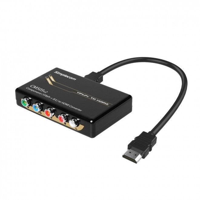 SIMPLECOM CM505v2 Component (YPbPr + Stereo R/L) to HDMI Converter Full HD 1080p - SuperSaverAU - view 1