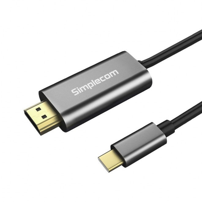SIMPLECOM DA321 USB-C Type C to HDMI Cable 1.8M (6ft) 4K@30Hz - SuperSaverAU - view 1
