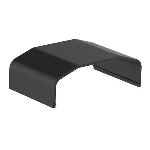 BRATECK Cable Cover - ABS, 64x21.5x40mm, Black, Snap-On Installation - SuperSaverAU - view 1