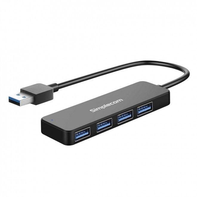 SIMPLECOM CH342 USB 3.0 (USB 3.2 Gen 1) SuperSpeed 4 Port Hub for PC Laptop - SuperSaverAU - view 1