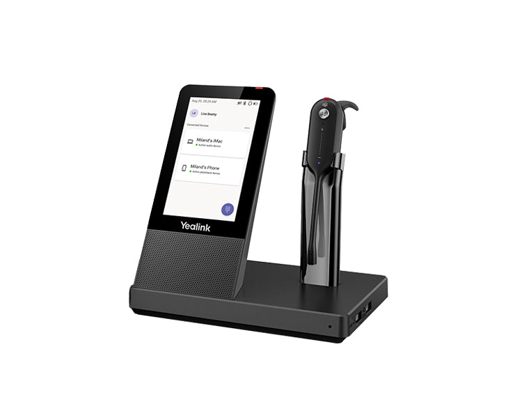 YEALINK WH67 Standard UC DECT Wirelss Headset for Microsoft TEAMS, With Touchscreen, Busylight On Headset - SuperSaverAU - view 1