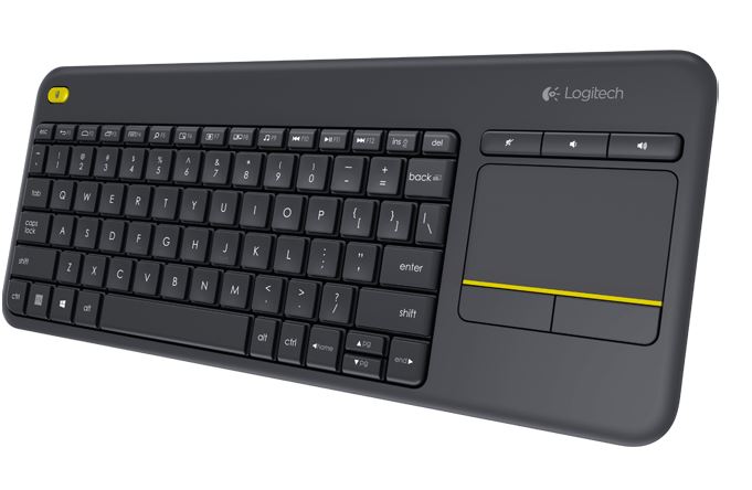 LOGITECH K400 Plus Wireless Keyboard with Touchpad & Entertainment Media Keys Tiny USB Unifying receiver for HTPC connected TVs KBLT-K830BT - SuperSaverAU - view 1