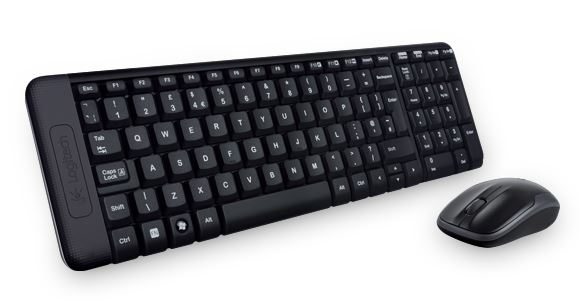 Logitech MK220 Wireless Compact Keyboard and Mouse Combo 2.4GHz 128-bit AES Encryption - SuperSaverAU - view 1
