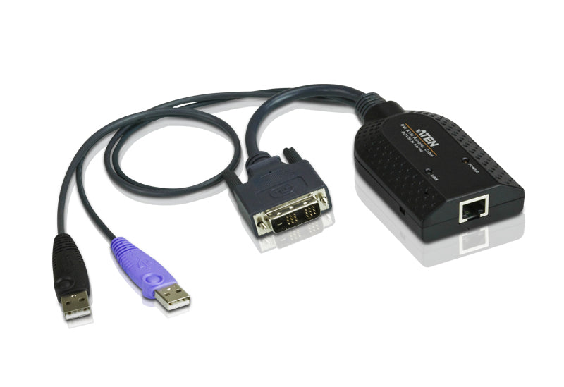 ATEN KVM Cable Adapter with RJ45 to DVI, USB for KH, KL, KM and KN series - SuperSaverAU - view 1