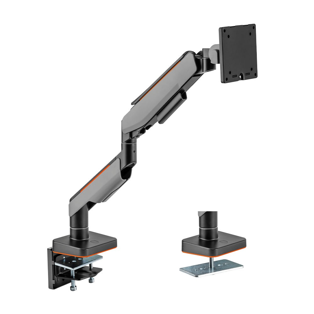 BRATECK Single Heavy-Duty Gaming Monitor Arm Fit Most 17'-49' Monitor Up to 20KG VESA 75x75,100x100 - SuperSaverAU - view 1