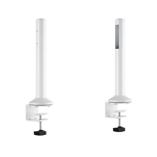 Brateck Slatwall Desk Mounting Pole, Matte White, 100x105x425mm, 50kg Capacity - SuperSaverAU - view 1
