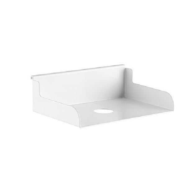 Bratech File Holder - Heavy-Duty Steel, 3kg Capacity, Matte White, 180x120x55mm
