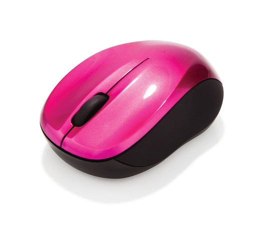Verbatim GO Nano Wireless Mouse 1600dpi - Pink, 3 Button, Comfortable Grip