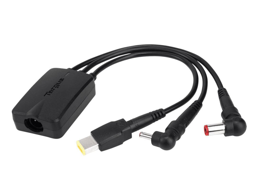 Targus 3-Way Active DC Charging Cable - Accommodates up to 3 different Power Tips/SecureFix clips for Semi-Permanent Bonding to the DC cable - SuperSaverAU - view 1