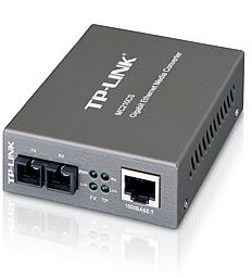 TP-LINK MC210CS Gigabit Ethernet RJ45 to SC Fiber Single-Mode Media Converter Extends Distance up to 15km - SuperSaverAU - view 1