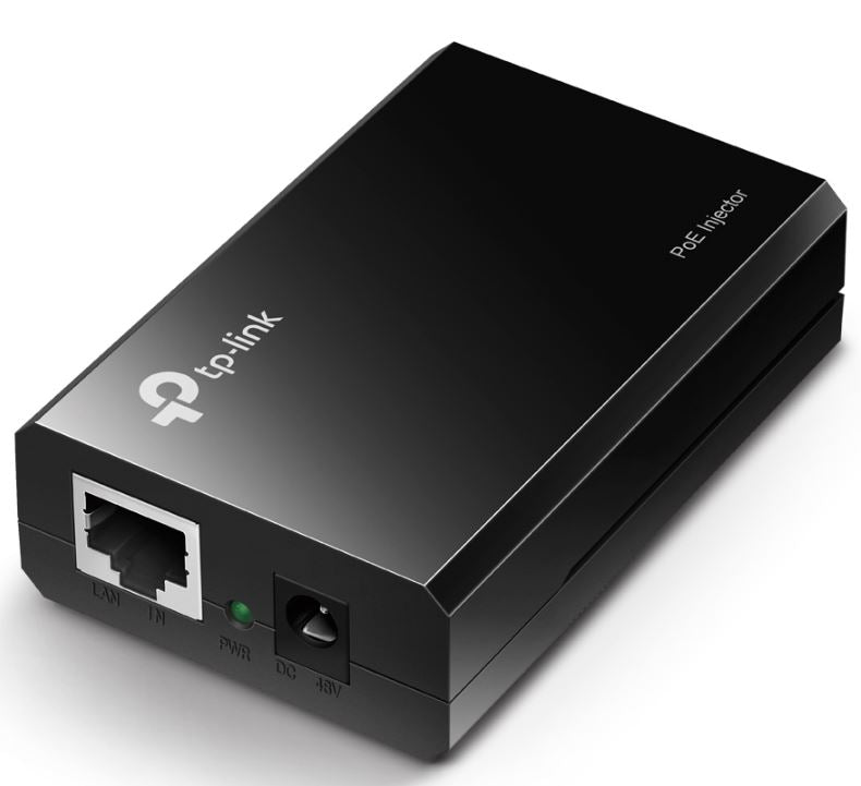 TP-LINK TL-POE150S PoE Injector Splitter 2xGbE Gigabit RJ45 Port Power Over Ethernet Adapter carry Power & Data over 100m Plug & Play - SuperSaverAU - view 1