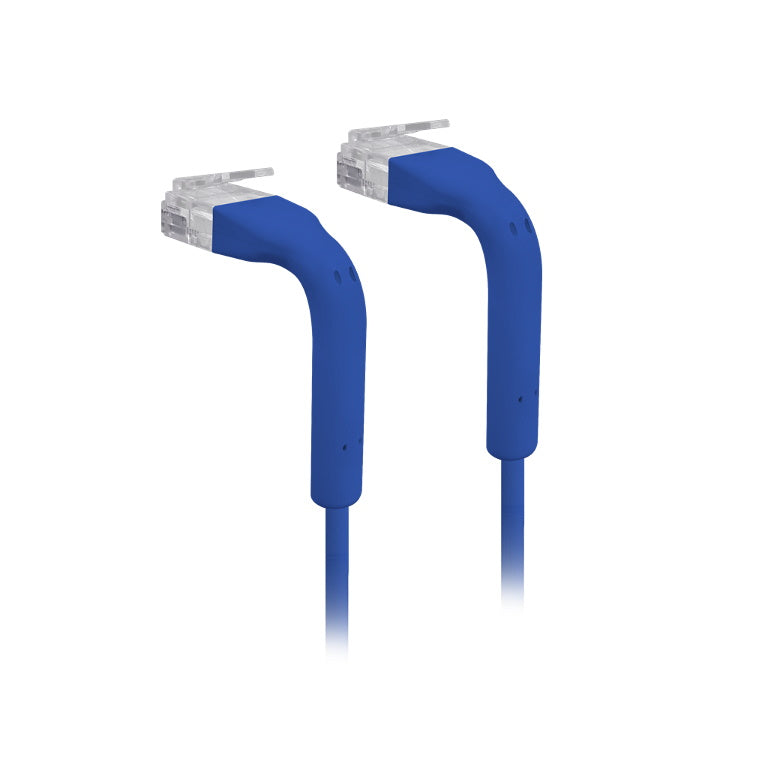 UBIQUITI patch cable with both end bendable RJ45 0.22m - Blue - SuperSaverAU - view 1