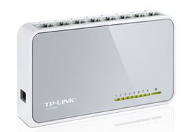 TP-Link SF1008D 8 Port Switch 10/100Mbps Desktop Plastic case - SuperSaverAU - view 1
