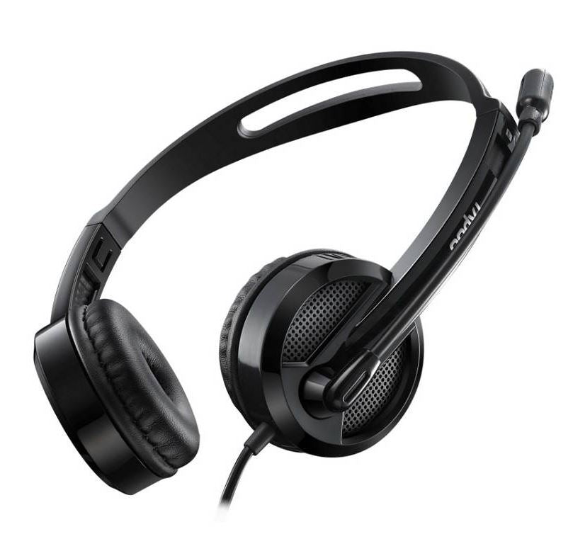 RAPOO H100 Wired Stereo Headsets - HD Voice Rotary Microphone Volume Adjustment 3.5mm - SuperSaverAU - view 4