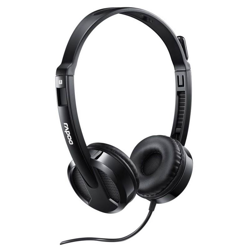 RAPOO H100 Wired Stereo Headsets - HD Voice Rotary Microphone Volume Adjustment 3.5mm - SuperSaverAU - view 5
