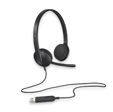 Logitech H340 USB Headset with Noise-Cancelling Microphone and Comfortable Adjustable Design - SuperSaverAU - view 1