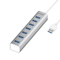 MBEAT 7-Port USB 3.0 Powered Hub - USB 2.0/1.1/Aluminium Slim Design Hub with Fast Data Speeds (5Gbps) Power Delivery for PC and MAC devices - SuperSaverAU - view 4