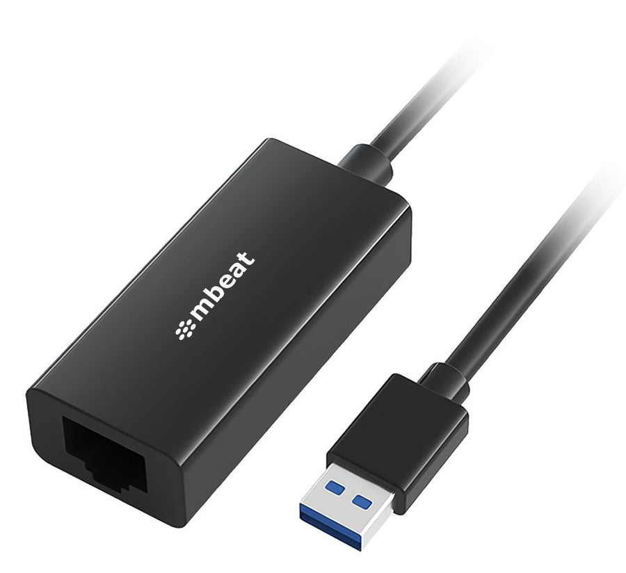 MBEAT mbeat USB 3.0 Gigabit Etherent Adapter - Black - SuperSaverAU - view 1