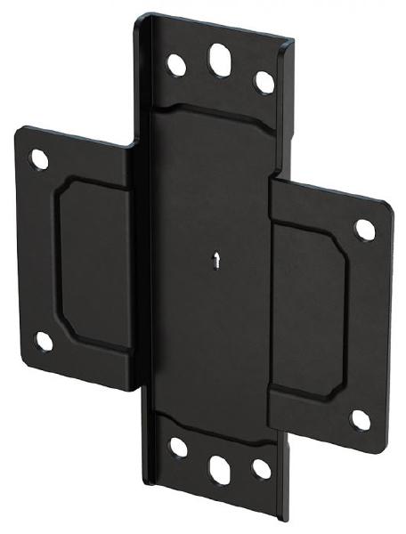 Atdec ADB-WP Steel Wall Attachment Plate for ADB-R Rails Black 50kg Capacity - SuperSaverAU - view 1