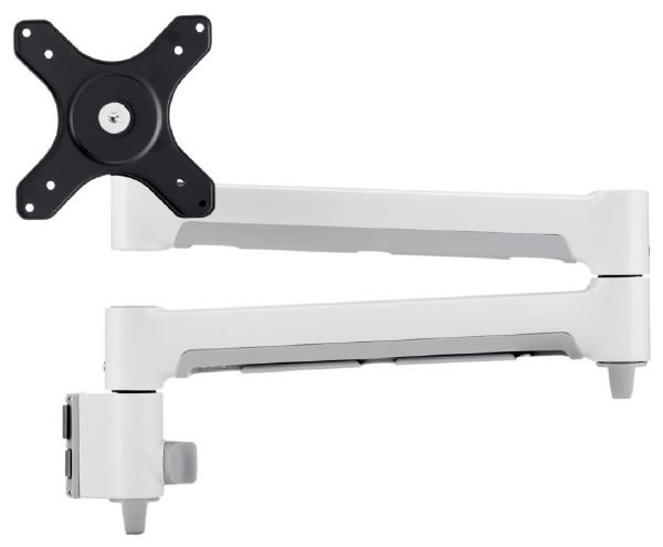 Atdec AWM-A71 White Monitor Arm 710mm Reach Supports 9kg Flat 8kg Curved Screens - SuperSaverAU - view 1