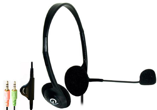 Shintaro Lightweight Headset with Microphone and Adjustable Band for Hands-Free Communication