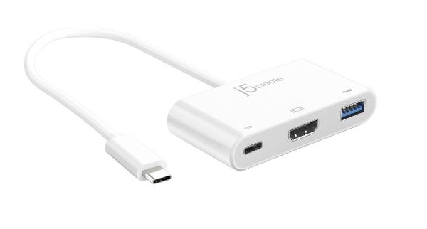 J5create JCA379 USB-C TYPE-C to HDMI &amp USB 3.0 WITH POWER DELIVERY Adaptor Hub - SuperSaverAU - view 1