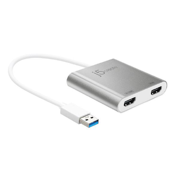 J5create JUA365 USB 3.0 to 4K2K Dual HDMI Multi-Monitor Adapter - SuperSaverAU - view 1