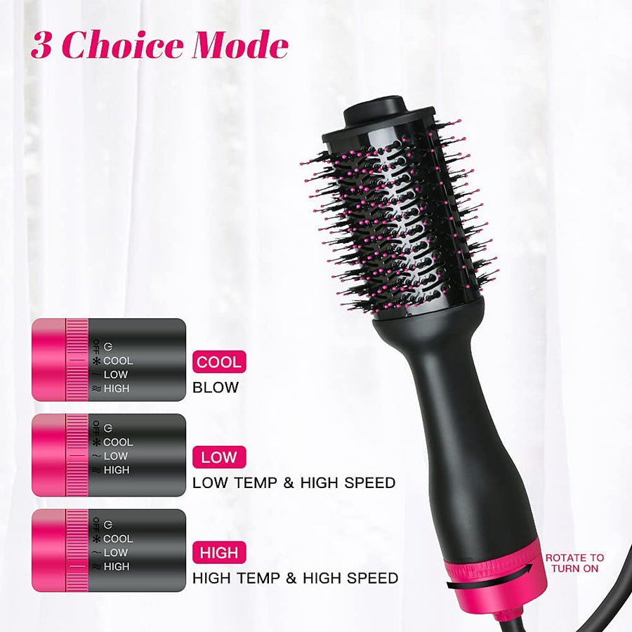 Premium One-Step Hot Air Hair Dryer Brush with Negative Ion AU Plug