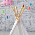 Premium Giant Kids Teepee Tent - Natural Canvas