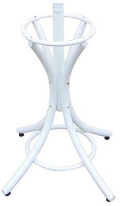 Premium White Wooden Coat Rack Stand 187cm with 12 Hooks Umbrella Ring