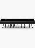 Wall Mount Jewellery Organizer with 23 Hooks, Top Shelf, 37x7x10 cm, Black - SuperSaverAU - view 4