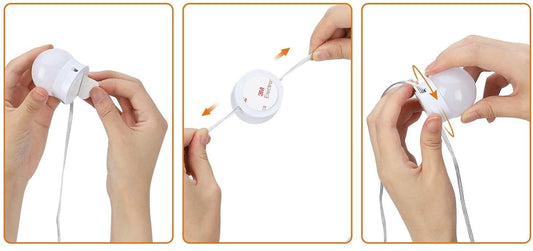 Hollywood Vanity Style LED Makeup Lights with 3 Color Modes & 10 Dimmable Bulbs, 20 x 14 x 6 cm