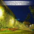 3 x Solar LED Spotlights, 120-130 Lumen, Waterproof, Warm White, 18 cm - SuperSaverAU - view 3