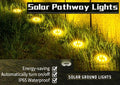8 Pack LED Solar Pathway Lights Outdoor, Warm White, 8 LED Bulbs, 600 mAh Battery - SuperSaverAU - view 3