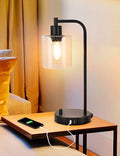 2x Pack Industrial Table Lamp with 2 USB Ports, Dimmable LED Bulb, 40x23x20 cm - SuperSaverAU - view 4