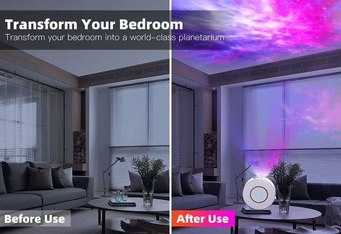 Star Projector Galaxy Light Bedroom connected with Alexa and Google Home - SuperSaverAU - view 2